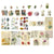 Vintage 30Pcs Scrapbook DIY Label Paper Stickers Post-in Note Pack