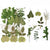 Press Green Leaves Series Decoration Material For DIY Diary