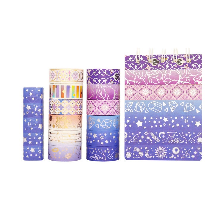 12 Rolls Starry Night Series Washi Tape Set Scrapbook Tape