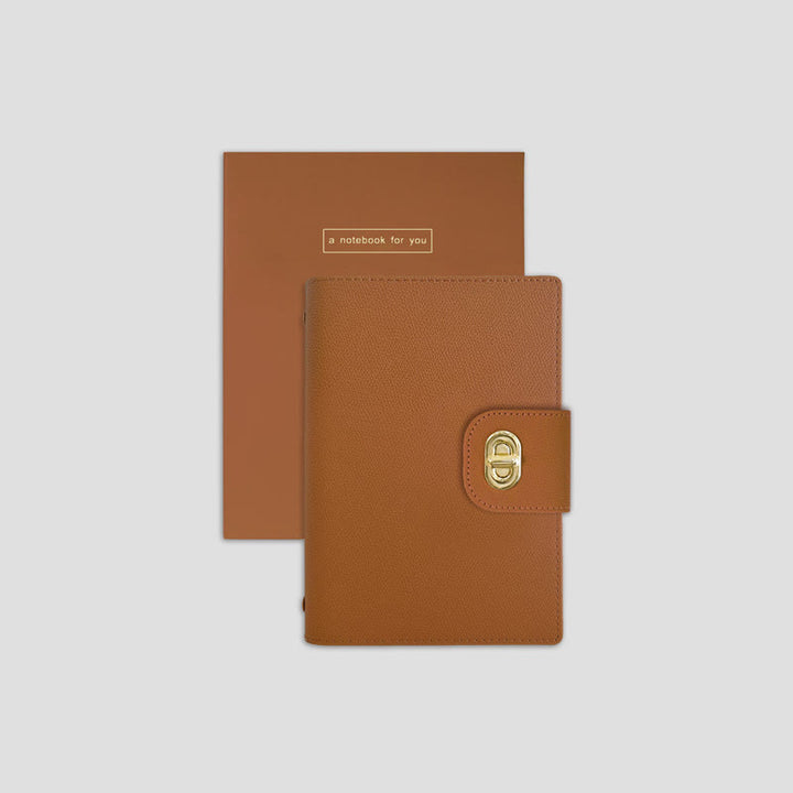 Clear Leather Cover Notebook For Business Daily Record