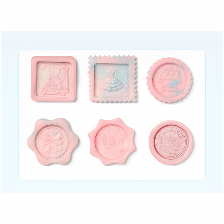 6 Patters Silicone Mold Pad For Wealing Wax Stamp