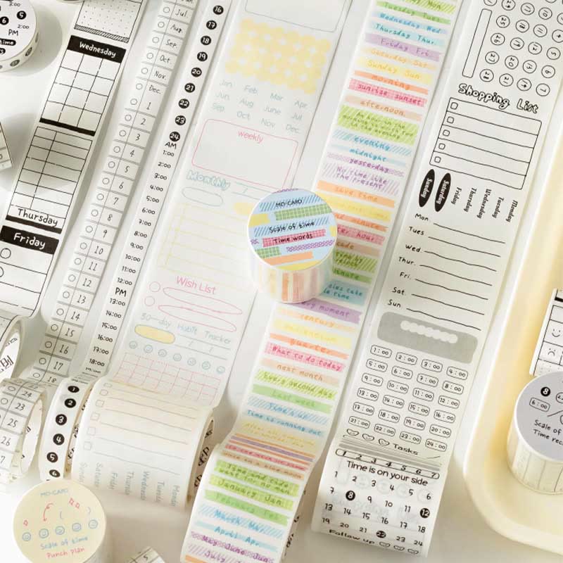 Time Scale Series Washi Tape Decorative Scrapbook Tape