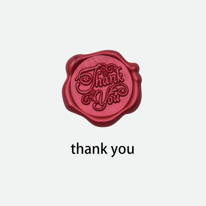 10pcs Thank You Wax Seal Stamp Sticker For Envelope