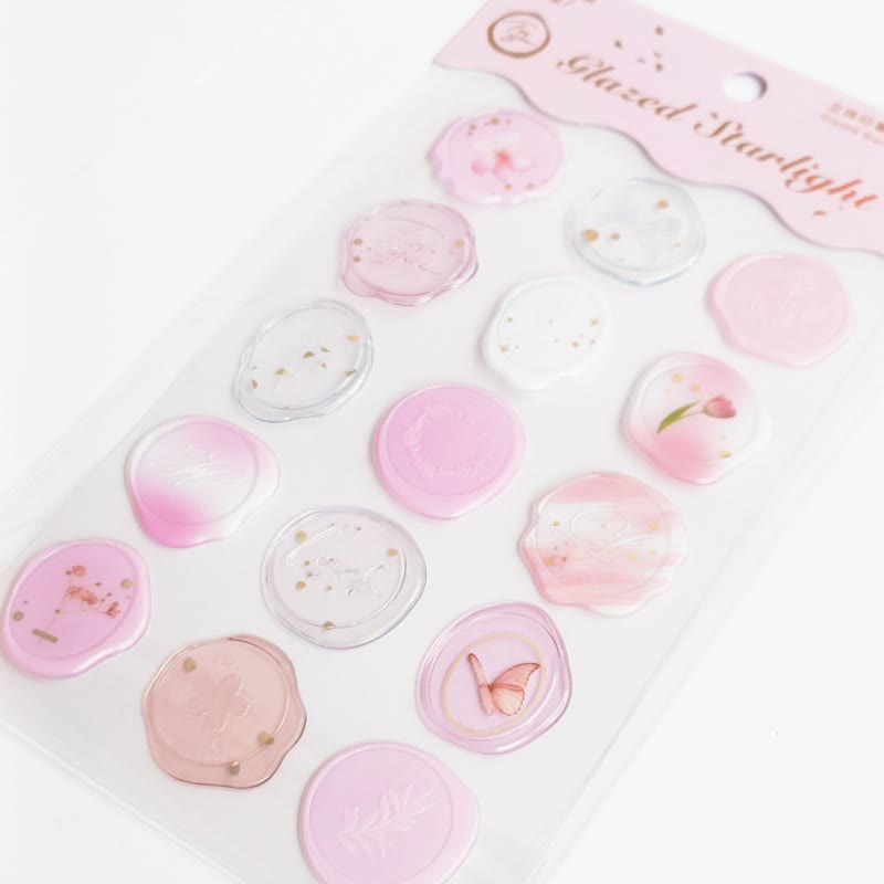 Cute Design 1 Set Clear Epoxy Sticker For Dairy