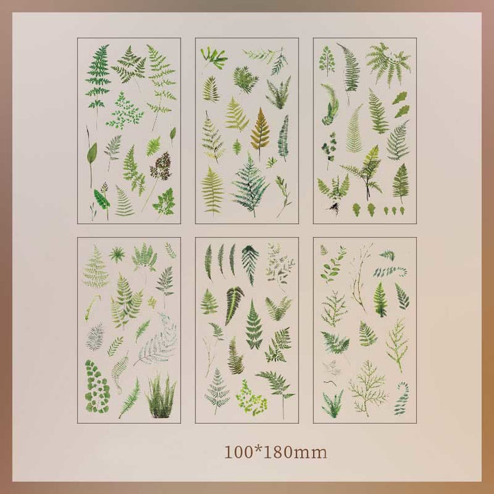 Natural Plants Floral Stickers Daisy Rose Lavender Eucalyptus