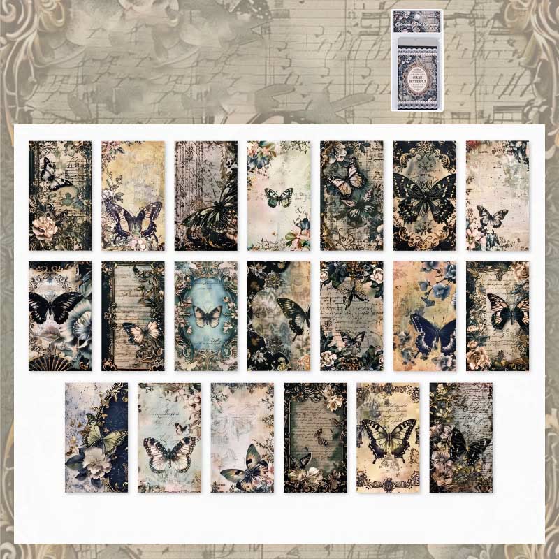 Flashy Old Dream Series Paper Set Decorative Journaling Backing Paper