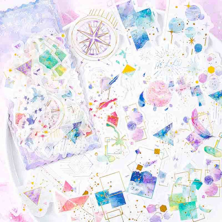 60pcs Girls' Wishes Series Sticker Set For Journal Decor