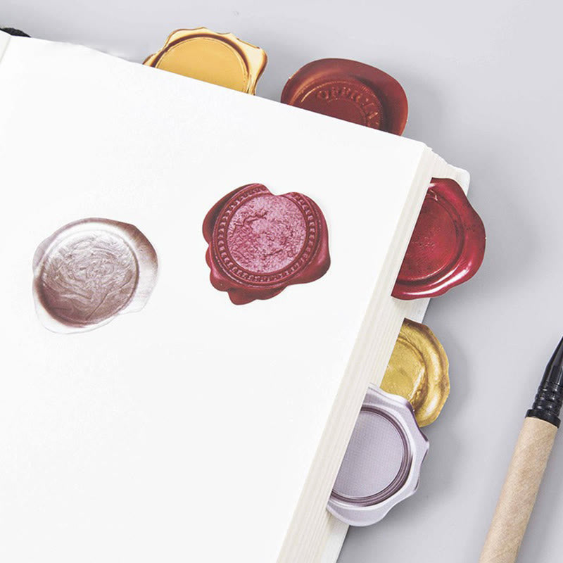 45pcs Wax Seal Series Sticker For DIY Journal Decor