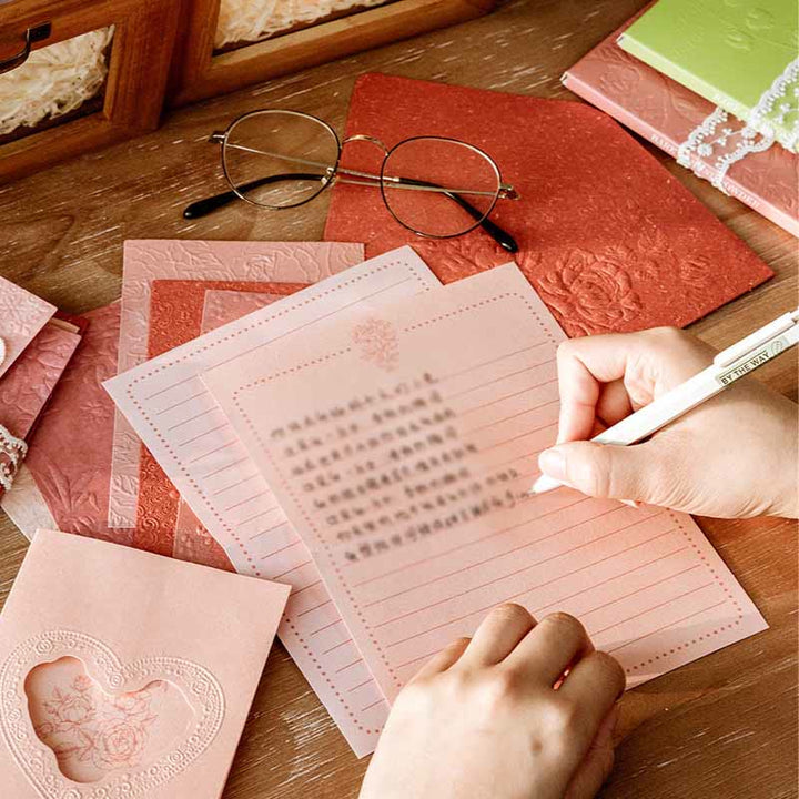 Minimalist Color Paper Set Decorative Scrapbook Journaling Relief Paper