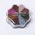 8 Metallic Colors Finger Ink Pads Petal Color Box for Wooden Rubber Stamps