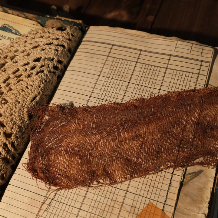 Rust-dyed Gauze for Hand Crafts Retro Scrapbook Junk Journaling Supplies