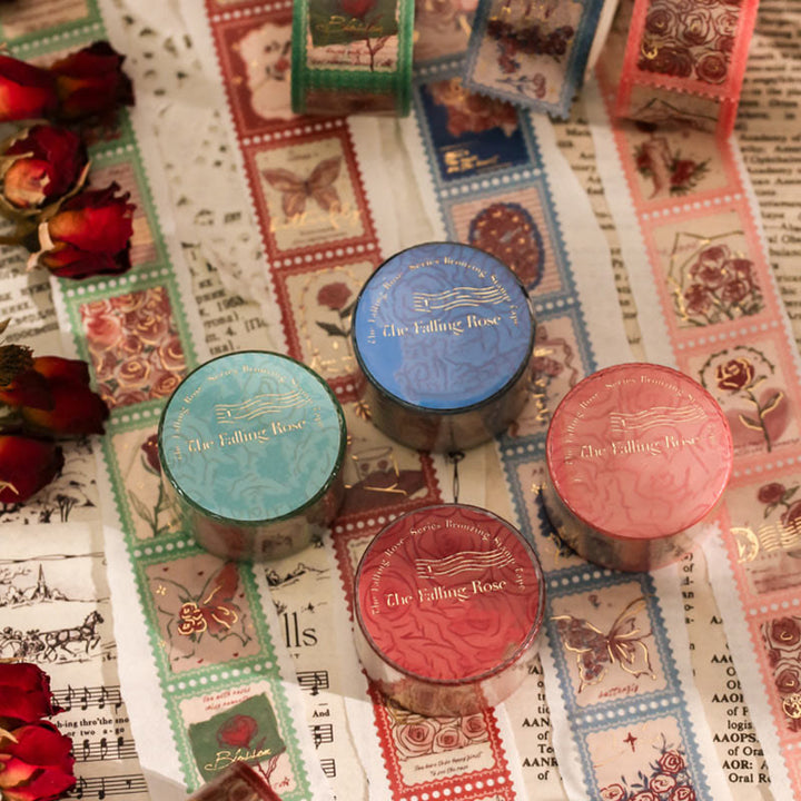 Vintage Sinking Roses Washi Tape Set Decorative Tape