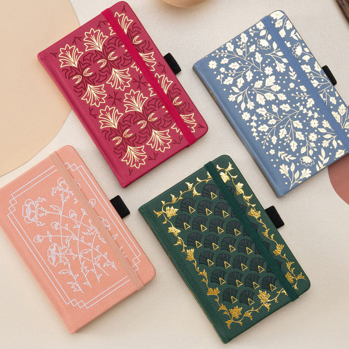 A6 Floral Leather Cover Notebook For Planner Bullet Journal