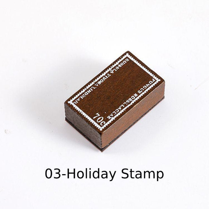 Retro Time Story Rubber Stamps 12 Styles Postage Plants Butterfly Saying Stamps