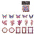 Dream Baroque Series Butterfly and Frame Theme PET Stickers Pack