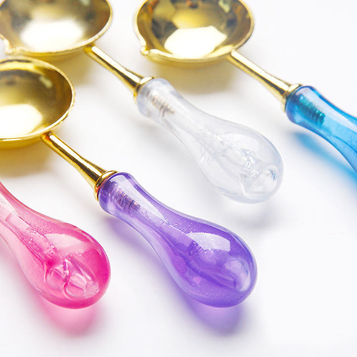 Bubble Macaron Color Melting Spoon For Sealing Stamp