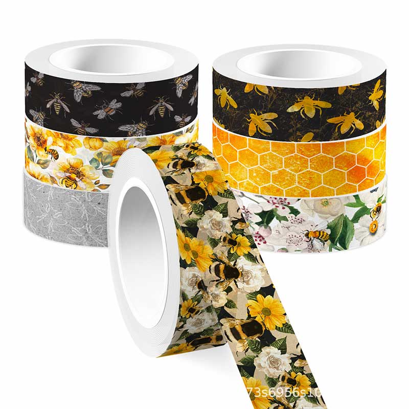 12 Rolls Spring Bee Series Washi Tape Set Scrapbook Tape