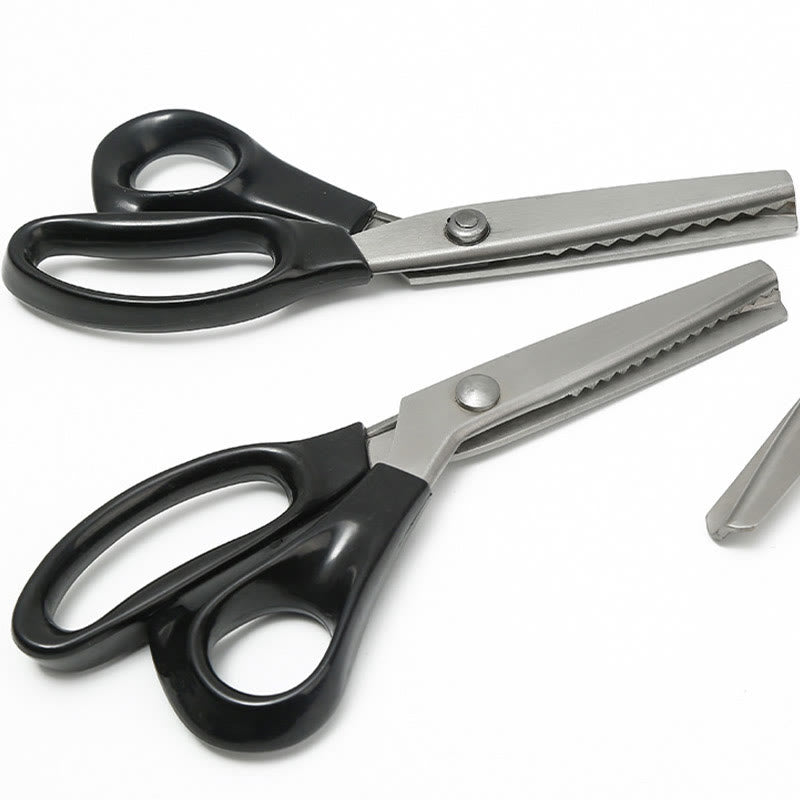 Utility Pinking Shears Sharp Scissors For DIY Crafts Cutting