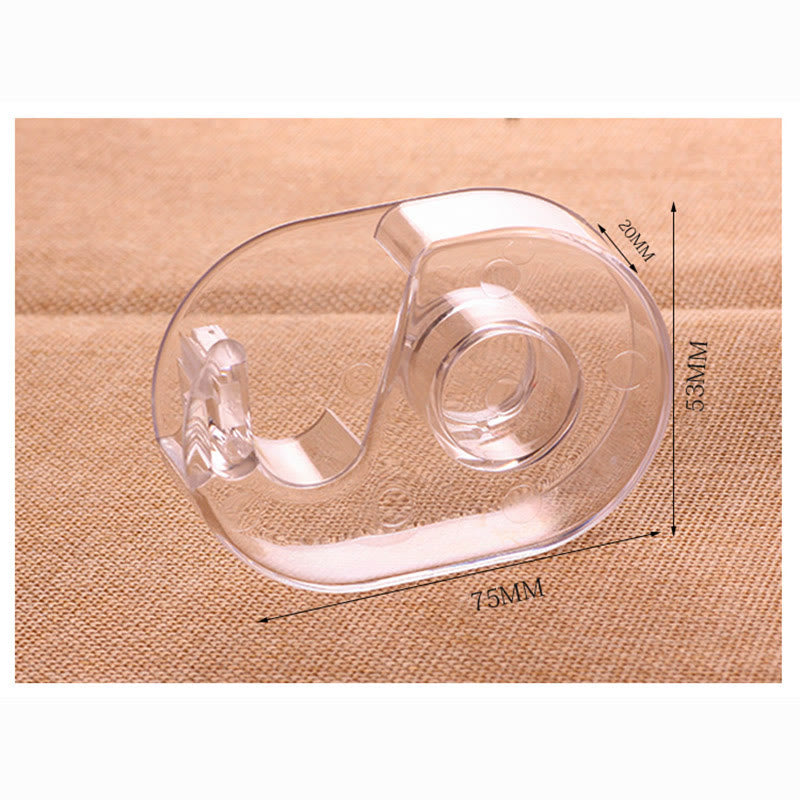 1.5cm Washi Tapes Cutter Practical Transparent Plastic Tape Dispenser