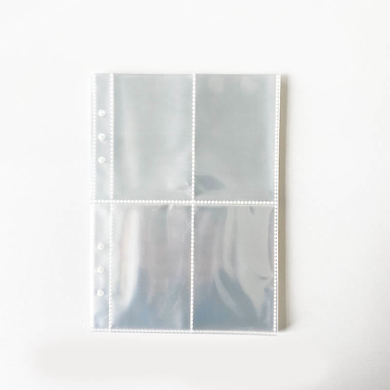 A5 Clear Transparent Cover Photo Album With Loose Leaf Binder