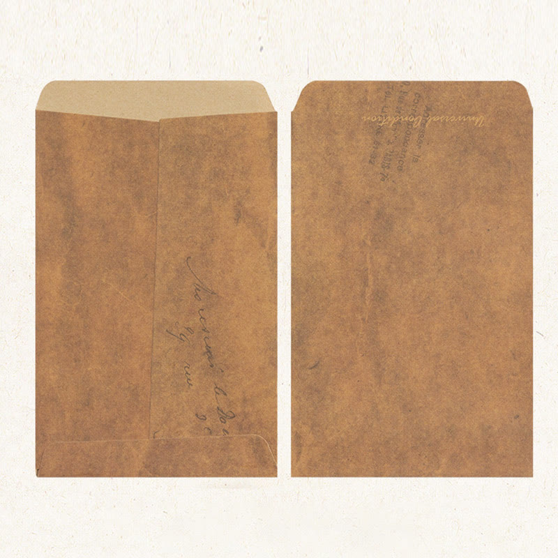 Brown Color Retro Kraft Paper Envelopes For Mail Letter