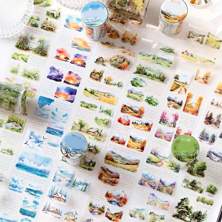 Small Forest Series PET Tape Decorative Scrapbook Tape