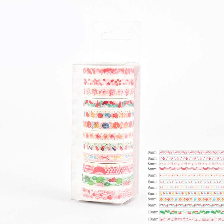 Cute Girls Series Washi Tape Set Scrapbook Tape Kit