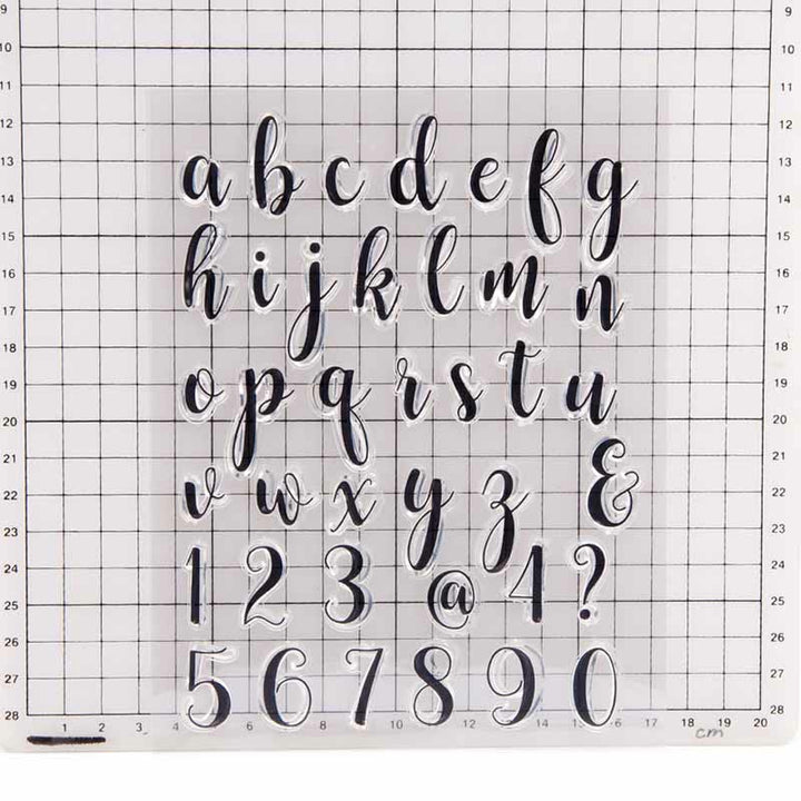 Clear Black Stamps Lowercase Alphabets Silicone Seal Rubber Stamps