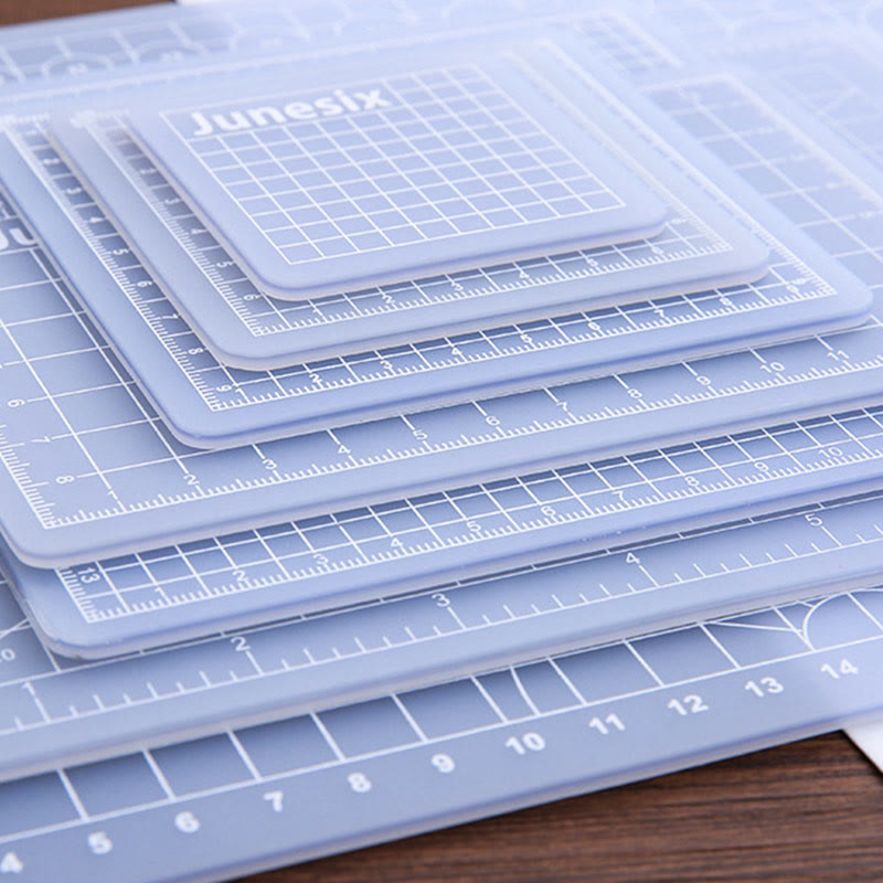 Semi Transparent Grid Cutting Mat Crafts Board For Scrapbooking