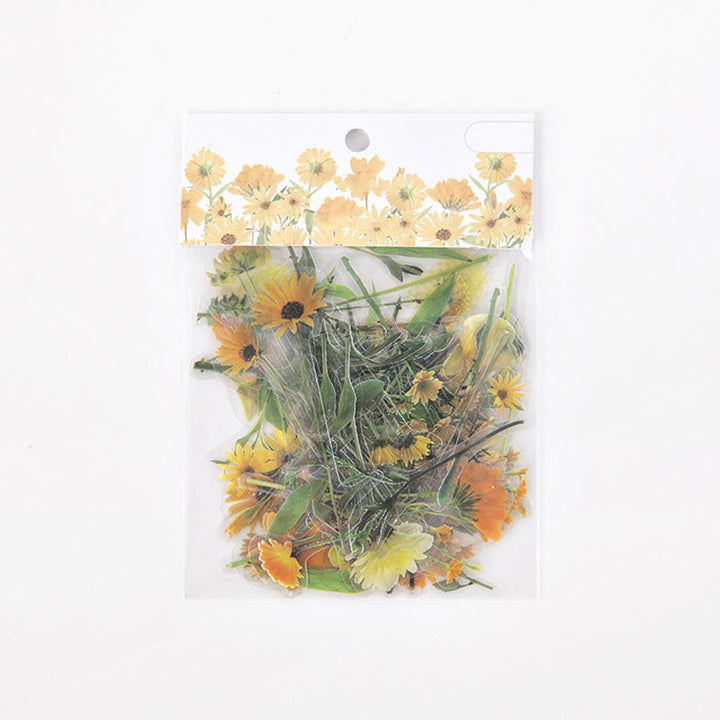 Romatic Sea of Flowers Series PET Stickers DIY Journal Sticker Pack