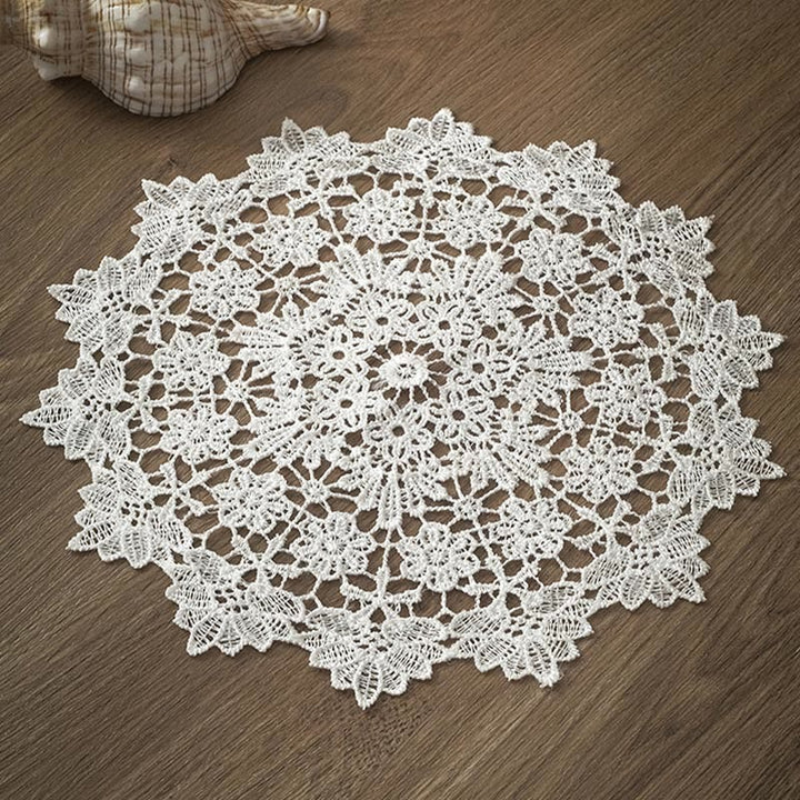 Lace Placements European Crochet Coasters Vintage Embroidery Insulated Tablecloth