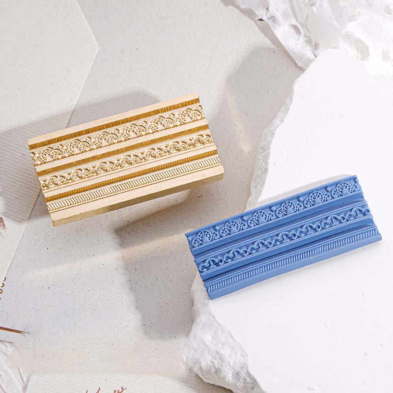 3D Embossed Gothic Style Border Series Seal Wax Stamp Head