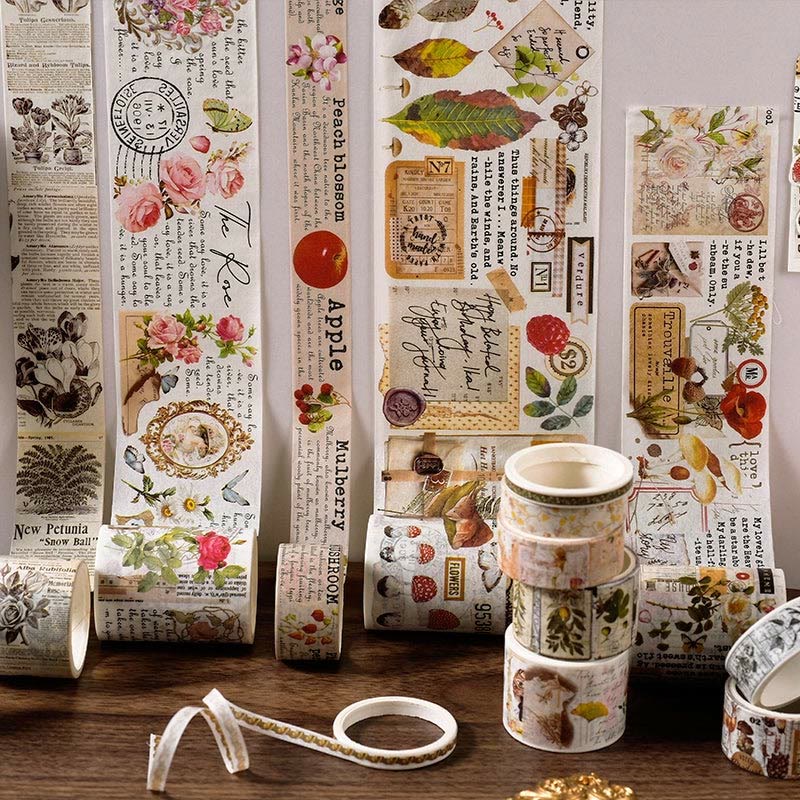 Retro Nostalgic Memory Washi Tape Set Decorative Scrapbook Tape