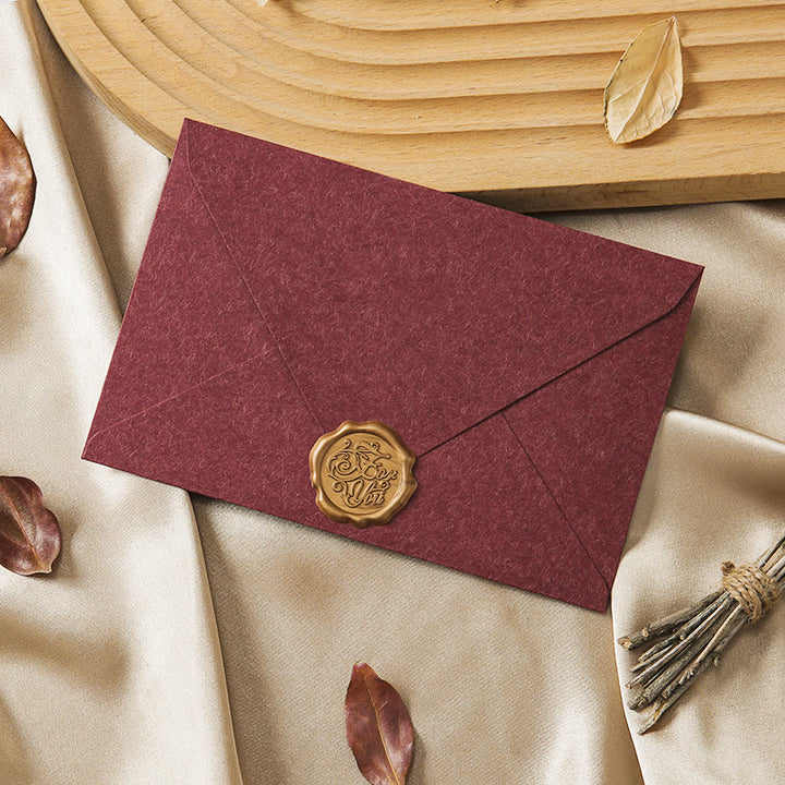 Plain Color Paper Envelopes With Seal Sticker For Mail Letter