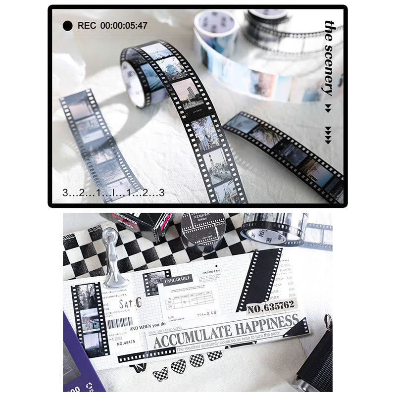 Art Flim Series Roller Stickers Flim Strip Border Roll PET Tape