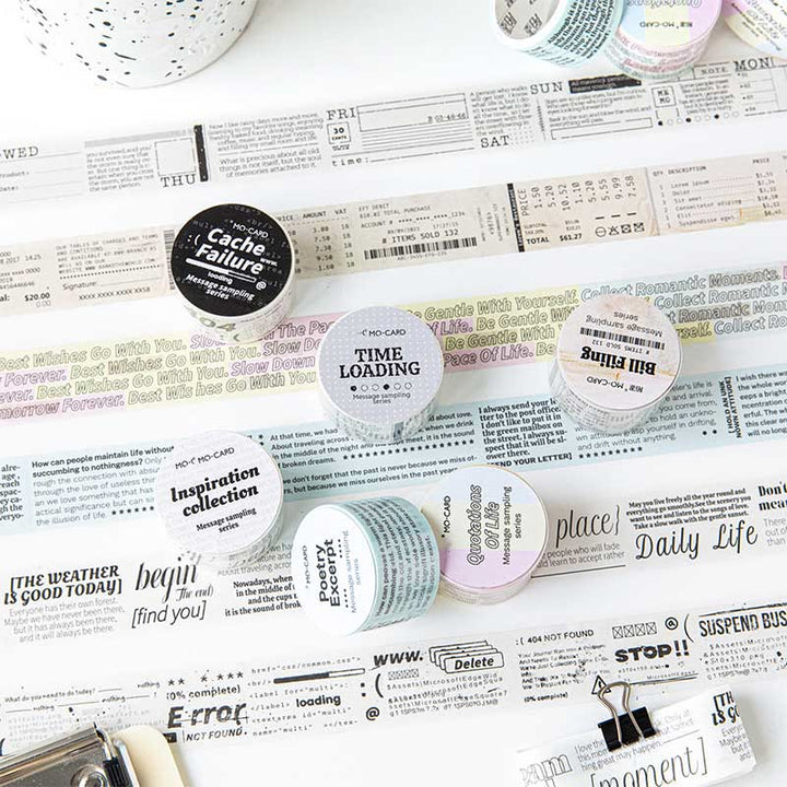 Literary English Characters Tape Retro DIY Scrapbook Decor