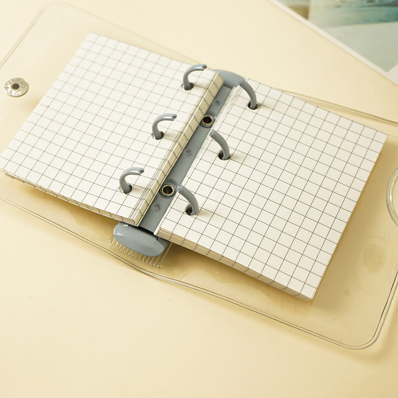 PVC Potable Clear Notebook Cover With Opening Coil For Journal