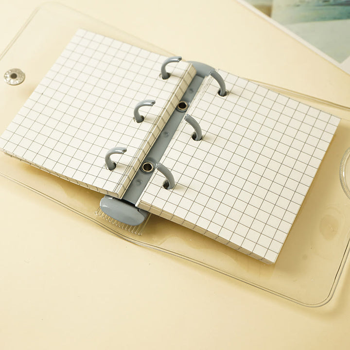 PVC Potable Clear Notebook Cover With Opening Coil For Journal