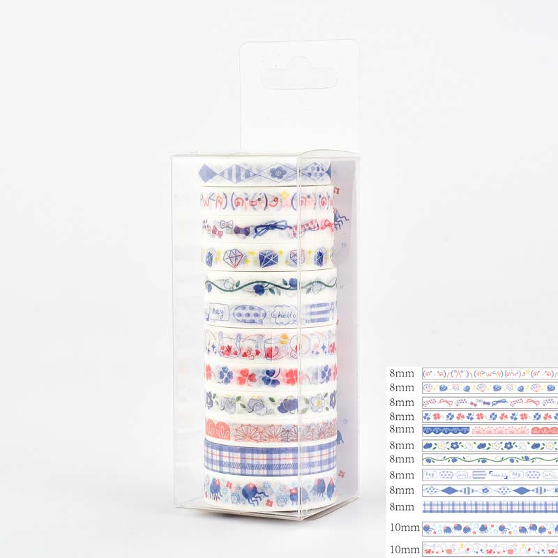 Cute Girls Series Washi Tape Set Scrapbook Tape Kit