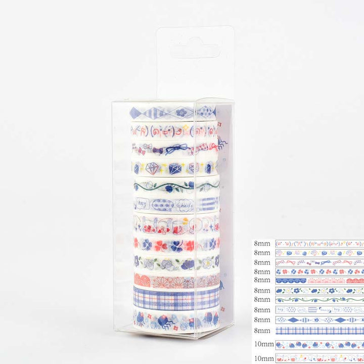 Cute Girls Series Washi Tape Set Scrapbook Tape Kit