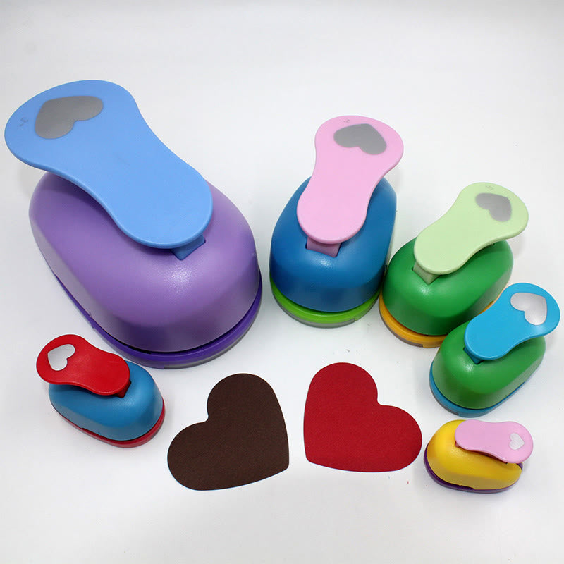 Mini Heart Shape Hole Punch For Kids Paper Crafting