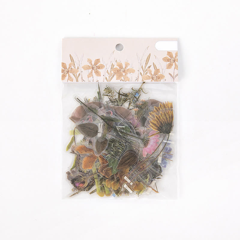 Romatic Sea of Flowers Series PET Stickers DIY Journal Sticker Pack