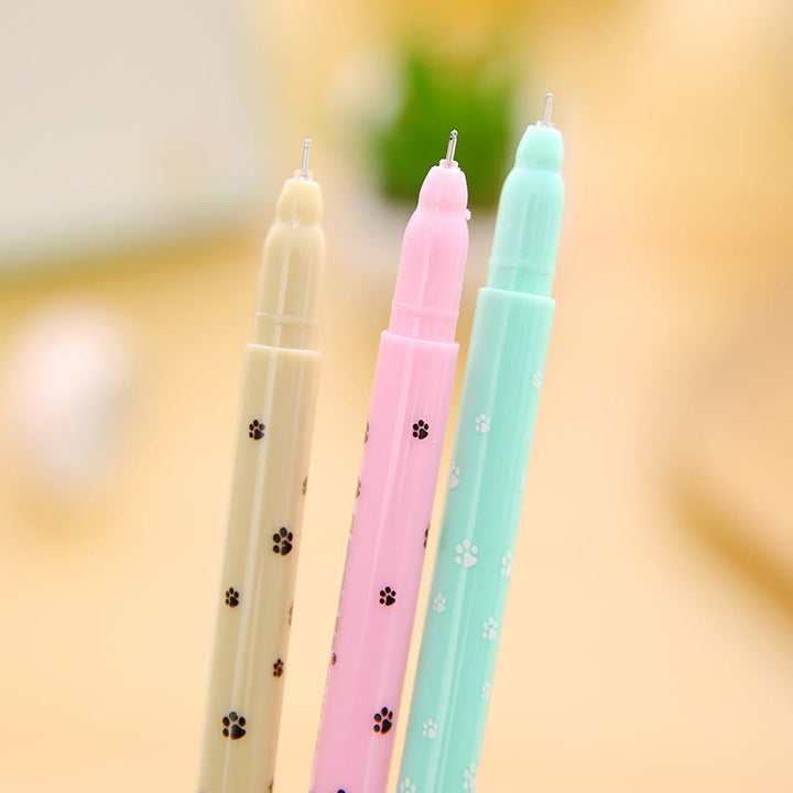 0.5mm/0.38mm Tip Pens For Students Cute Cat Pattern Office Supplies