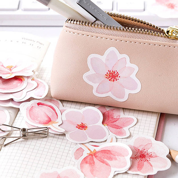 45pcs Cherry Blossom Petal Sticker For Journal Decor