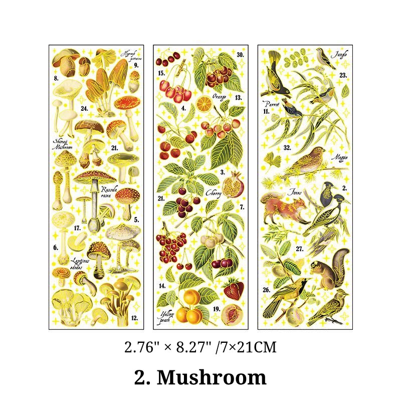 Creative Four Seasons Flowers Series Sticker For Journal Decor