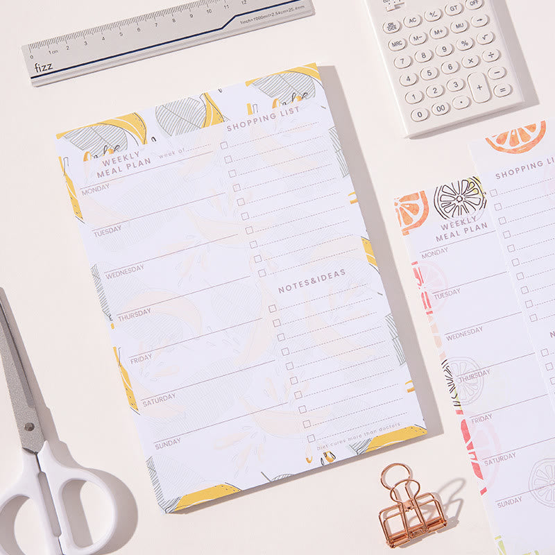 A5/b5 Magnetic Removable Paper Weekly Plan To Do List