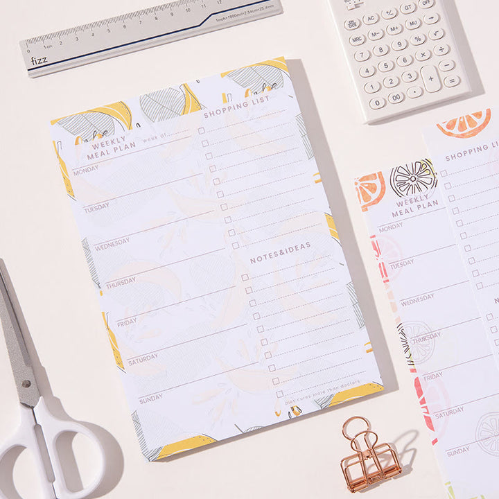 A5/b5 Magnetic Removable Paper Weekly Plan To Do List