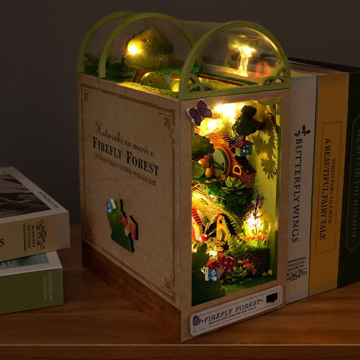 Firefly Forest DIY Book Nook Miniature Kit 3D Wooden Puzzle for Decoration