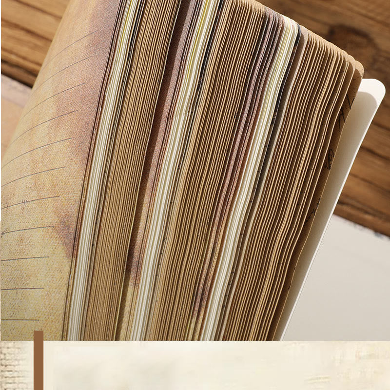 Vintage 100Sheets Notebook Scrapbooking Kraft Paper Aesthetic Journal Diary