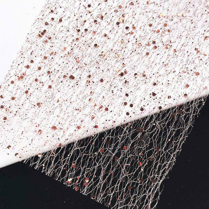 13pcs Gold Silver Foil Mesh Material Paper Decorative Journaling Paper